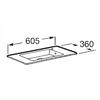 Roca DEBBA COMPACT Раковина мебельная Unik 600x360x160 мм, белый (732799H00Y)
