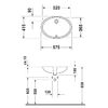 Duravit Bacino 0481570000 Умывальник встраиваемый снизу 52х36,5