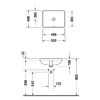 Duravit Starck 3 Раковина для встраивания снизу, с перел.,включая крепл.для встр. в дерев. столеш.,490x365мм, с покрытием WonderGlis Цвет белый
