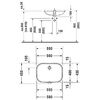 Duravit D-Code Раковина встраиваемая снизу 560x400мм, с перел., включая крепление ,Цвет: Белый