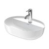 DURAVIT LUV Раковина 500х350 мм., для установки на столешницу, с 1 отвер для смесителя, с керамич крышкой дон клап, без перелива, цвет белый глянцевый