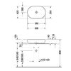 Duravit Luv 0379600000 Раковина на столешницу 600мм Luv, без перелива, без площадки, с выпуском, с креплением, белый (СПЕЦЦЕНА)