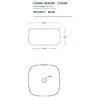ARTCERAM COGNAC Раковина настольная Quadro 43x43 см, цвет белый, покрытие Saniglaze