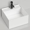 Salini Раковина накладная 450x450x250мм, S-Sense ARMONIA SQUARE TOP 02, цвет белый глянцевый