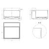 Salini Раковина накладная 450x450x250мм, S-Sense ARMONIA SQUARE TOP 02, цвет белый глянцевый