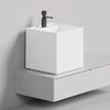 Salini Раковина накладная 450x450x450мм, S-Sense ARMONIA SQUARE TOP 03, без отв. Под смеситель, цвет белый глянцевый