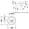 Duravit Bacino 0325420000 Раковина на столешницу 42 см