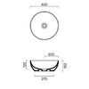 Catalano GREEN Раковина D40 h15 накладная, без отв. под смеситель, покрытие Cataglaze+, цвет белый глянцевый