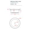Artceram FUORI SCALA Раковина встраиваемая, d40см, без отв под смеситель, без перелива, цвет: белый