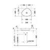 Duravit Cape Cod 2339500000 Раковина 50 см белый