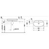 Duravit Luv 0380700000 Раковина накладная 70 см белый