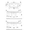 DURAVIT Bento Starck Box  Раковина накладная 1145х460мм,, с 2 отв под смеситель, HygieneGlaze, белый глянцевый