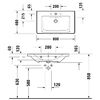 Duravit D-Neo 2367800000 Раковина для мебели 800*480 мм (белый)