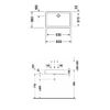 Duravit Vero Раковина 600 x 380 мм, без перелива, без площадки под смеситель, включая крепление