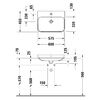 Duravit Happy D.2 Plus Раковина 600х460мм с переливом, 1 отв под смес,  выпуск с керам. покрытием цвет белый (СО СКЛАДА продаем с базой HP497209292)