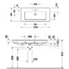 Duravit White Tulip Раковина накладная 1050х490  мм,с переливом, с 1 отв. под смеситель, цвет: белый (Со Склада продаем только с тумбой WT435208585 !)