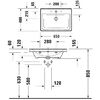 Duravit D-Neo Раковина накладная 650х480  мм, с переливом, с 1 отв., цвет: белый (со склада только с базой DE425401818)