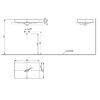 TOTO TR Lavatory Раковина 600x380x137(70) мм, полувстр, без отв. под смесит, с переливом, CeFiONtect, LinearCeram цвет: белый (без арматуры слива)