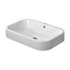 DURAVIT Happy D.2  Раковина шлифованная 60х40 см, без отв под смеситель,со слив переливом,с креплением, цвет белый.