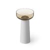 DEA DESIGN Washbasins Раковина напольная 48x48xh88 см, материал: Glasstech прозрачная смола, цвет: чаша classic green/пьедестал белый