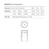 DEA DESIGN Pedestal Basin Раковина напольная d450хh900 мм, цвет белый