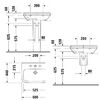 Duravit DuraStyle Раковина подвесная с переливом, 600х440 мм , с 1 отв под смеситель, цвет белый