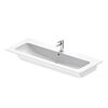 Duravit ME by Starck Раковина для мебели 1230х490 мм,   с переливом, с площадкой, с 1 отв. под смеситель по центру, Цвет белый