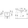 Duravit D-Neo Раковина 500 x 400 mm, отверстия для смесителя-1, цвет-альпийский белый