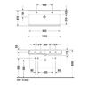 Duravit Vero Раковина для мебели, c переливом, с 2 отв. под смес., 1000x470мм, Цвет: Белый (СПЕЦЦЕНА со склада поставщика!)