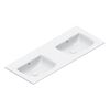 Catalano ITALY Раковина 125x50 двойная, без отв. под смеситель, покрытие Cataglaze+, цвет белый глянцевый