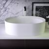 KNIEF Glow Раковина накладная  55х40х15 см  без перелива, без отв под смеситель, цвет белый матовый