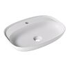 Alice Form Раковина Oval 60x45хВ12 Plan, накладная, с отверстием под смеситель, белый матовый