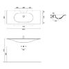 Catalano SFERA Раковина консоль 125x50, без отв. под смеситель, покрытие Cataglaze+, цвет белый матовый