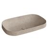 Kerama Marazzi Раковина MAGICA встраиваемая сверху 65,5*42*6см, без отв. под смеситель, с донным клапаном, без перелива, бежевый камень