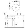 Duravit D-Neo Раковина накладная 400х400  мм, без перелива, без отв под смес, цвет: антрацит матовый (СПЕЦЦЕНА)