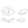 Knief Charm Shape Раковина накладная из полимерного материала 581x331x169 мм, цвет Citrin # 060