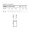 DEA DESIGN Washbasins Раковина напольная 45x45xh90 см, материал: Solid Surface искуственный камень, цвет: Black №16