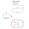 ARTCERAM COGNAC Раковина настольная 55x35 см, цвет матовый черный, Saniglaze