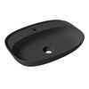 Alice Form Раковина Oval 60x45хВ12 Plan, накладная, с отверстием под смеситель, чёрный матовый