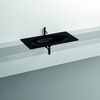 KERASAN SHAPE Раковина 1020х520 мм., встраиваемая, с 1 отверстием для смесителя, цвет черный матовый