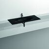 KERASAN SHAPE Раковина 1220х520 мм., встраиваемая, с 1 отверстием для смесителя, цвет черный матовый