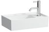 Laufen Kartell Раковина 460х280х120мм без перелива, с 1 отв. под смеситель, со скр сливом, с покр. LLC, цвет: белый