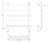 Полотенцесушитель водяной Secado Понтида 1 СП 60x60x70 белый матовый