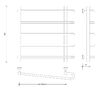 Полотенцесушитель водяной Secado Венеция 2 60x50x60 белый матовый