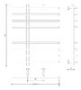 Полотенцесушитель водяной Secado Турин 4 80x20x50 белый матовый