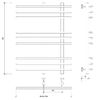 Полотенцесушитель водяной Secado Турин 3 80x20x60 белый матовый