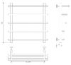Полотенцесушитель водяной Secado Турин 6 60x40 белый матовый