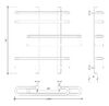 Полотенцесушитель водяной Secado Венеция 6 60x20x80 белый матовый