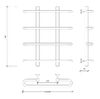 Полотенцесушитель водяной Secado Венеция 1 60x20x60 белый матовый