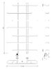 Полотенцесушитель электрический Secado Венеция 4 100x20x70 белый матовый